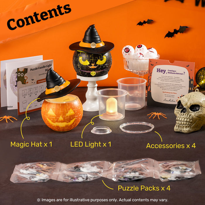 PieceRelax-Puzzle Candle Light- Celebrate Halloween with PieceRelax!