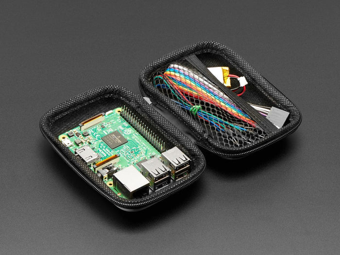 Maker-Friendly Zipper Case - Red by The Pi Hut - The Pi Hut