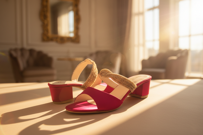 Maroon Fancy & Stylish Slippers for Women