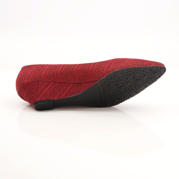 Maroon Wedge Heel Shoes For Women