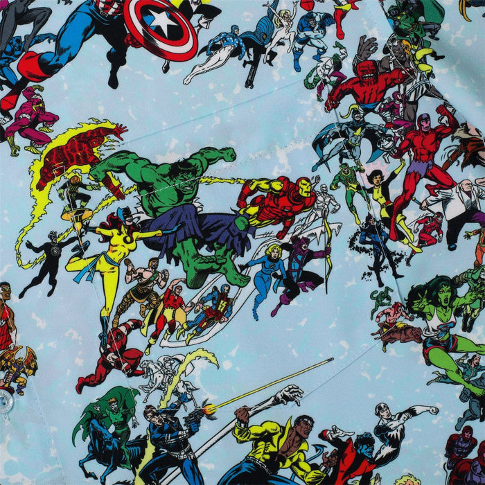 RSVLTS Marvel Short Sleeve Shirt Marvel 85th Anniversary "There Goes My Hero" – KUNUFLEX Short Sleeve Shirt