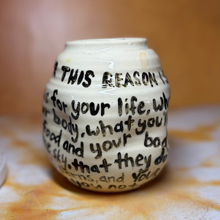 Matthew 6 vase