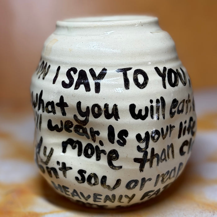 Matthew 6 vase