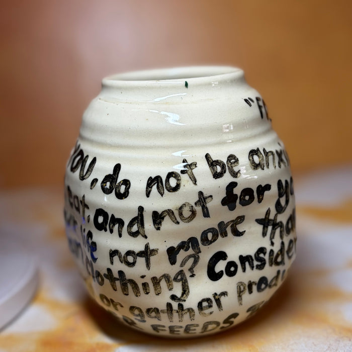 Matthew 6 vase
