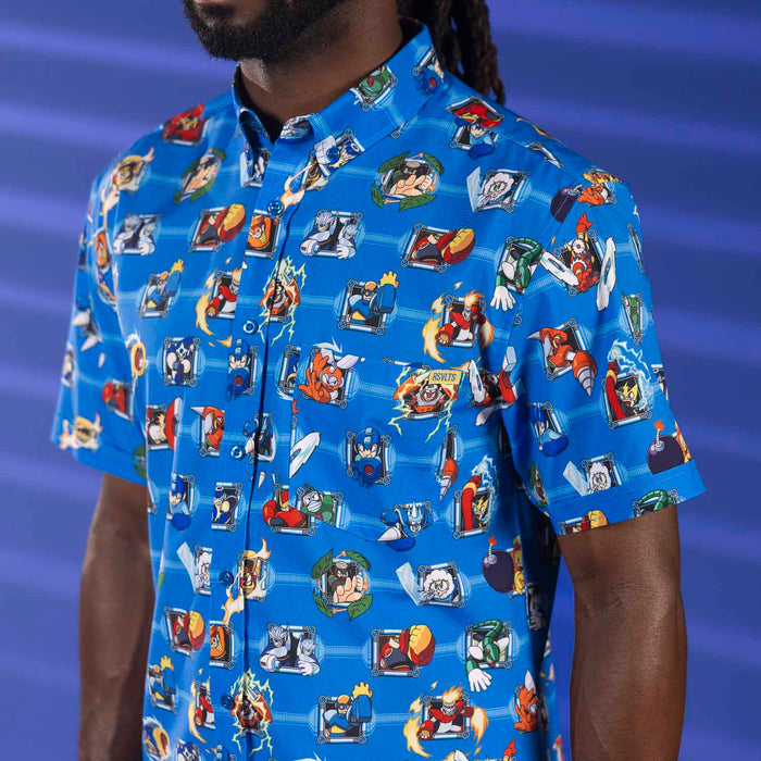RSVLTS Mega Man Short Sleeve Shirt Mega Man "Choose Wily" – KUNUFLEX Short Sleeve Shirt Mega Man "Choose Wily" – KUNUFLEX Short Sleeve Shirt