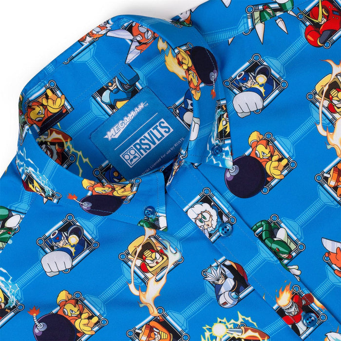RSVLTS Mega Man Short Sleeve Shirt Mega Man "Choose Wily" – KUNUFLEX Short Sleeve Shirt Mega Man "Choose Wily" – KUNUFLEX Short Sleeve Shirt
