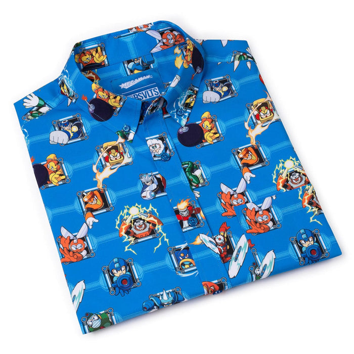 RSVLTS Mega Man Short Sleeve Shirt Mega Man "Choose Wily" – KUNUFLEX Short Sleeve Shirt Mega Man "Choose Wily" – KUNUFLEX Short Sleeve Shirt