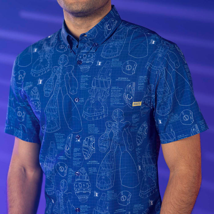 RSVLTS Mega Man Short Sleeve Shirt Mega Man "Megamatics X" – KUNUFLEX Short Sleeve Shirt Mega Man "Megamatics X" – KUNUFLEX Short Sleeve Shirt