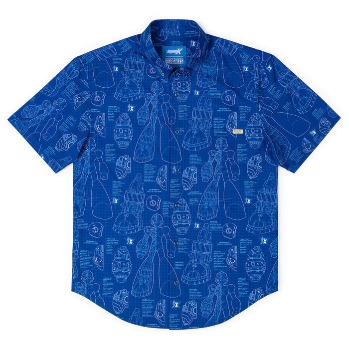 RSVLTS Mega Man Short Sleeve Shirt Mega Man "Megamatics X" – KUNUFLEX Short Sleeve Shirt Mega Man "Megamatics X" – KUNUFLEX Short Sleeve Shirt
