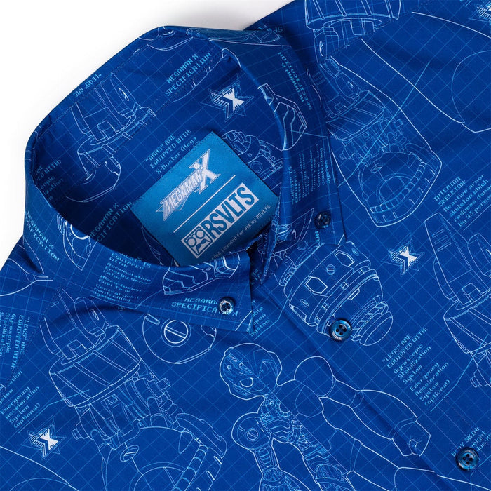 RSVLTS Mega Man Short Sleeve Shirt Mega Man "Megamatics X" – KUNUFLEX Short Sleeve Shirt Mega Man "Megamatics X" – KUNUFLEX Short Sleeve Shirt