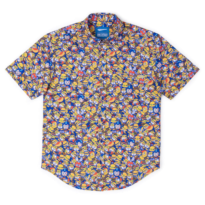 RSVLTS Mega Man Short Sleeve Shirt Mega Man "Metall Heads" – KUNUFLEX Short Sleeve Shirt Mega Man "Metall Heads" – KUNUFLEX Short Sleeve Shirt