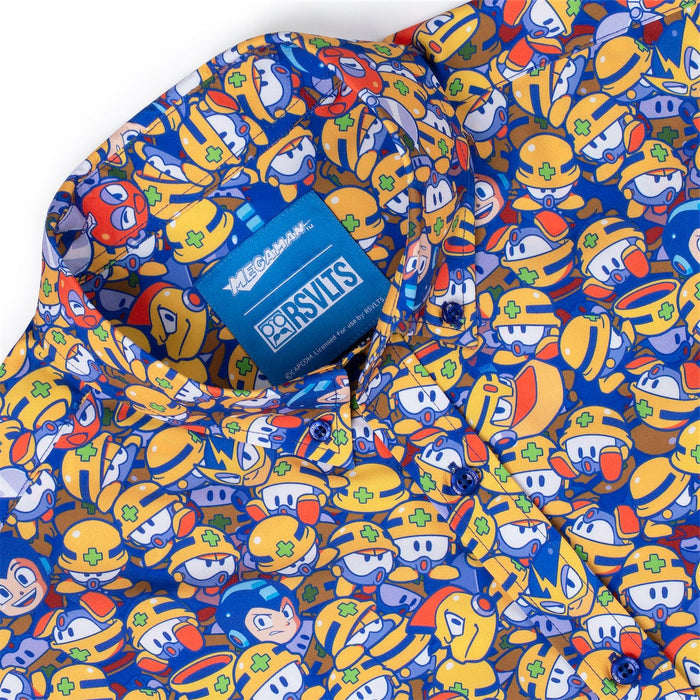 RSVLTS Mega Man Short Sleeve Shirt Mega Man "Metall Heads" – KUNUFLEX Short Sleeve Shirt Mega Man "Metall Heads" – KUNUFLEX Short Sleeve Shirt