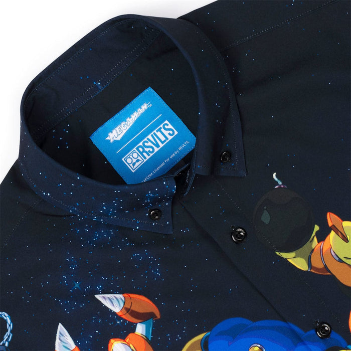 RSVLTS Mega Man Short Sleeve Shirt Mega Man "Powered Up" – KUNUFLEX Short Sleeve Shirt Mega Man "Powered Up" – KUNUFLEX Short Sleeve Shirt