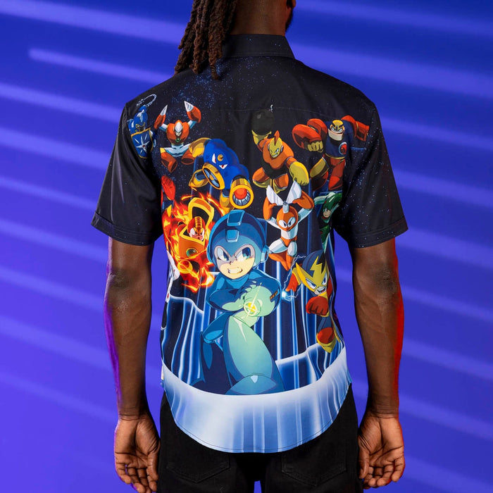 RSVLTS Mega Man Short Sleeve Shirt Mega Man "Powered Up" – KUNUFLEX Short Sleeve Shirt Mega Man "Powered Up" – KUNUFLEX Short Sleeve Shirt