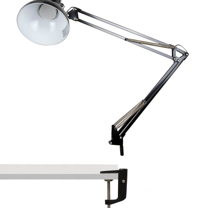 Metal Adjustable C-Clamp Base for Swing Arm Drafting/Drawing/ Adjustable Top Table Lamps - 12016