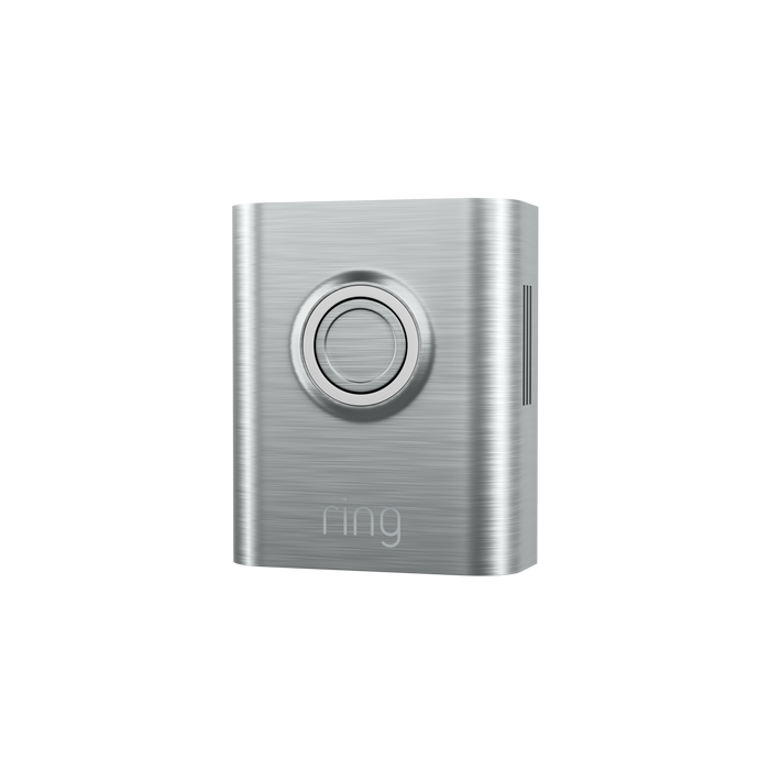 Brushed Silver:Metallic Interchangeable Faceplate (Battery Video Doorbell Plus, Battery Video Doorbell Pro)