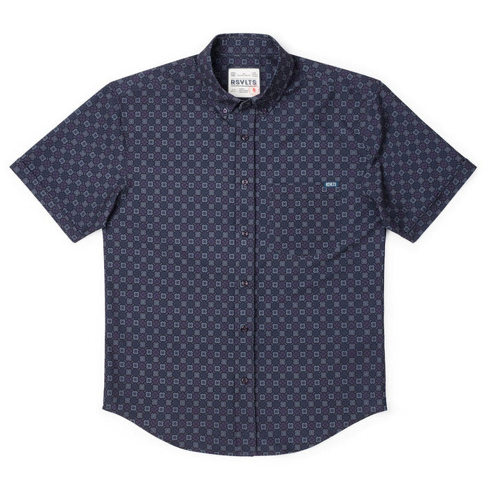 RSVLTS RSVLTS Short Sleeve Shirt Midnight Mosaic – KUNUFLEX Short Sleeve Shirt Midnight Mosaic – KUNUFLEX Short Sleeve Shirt
