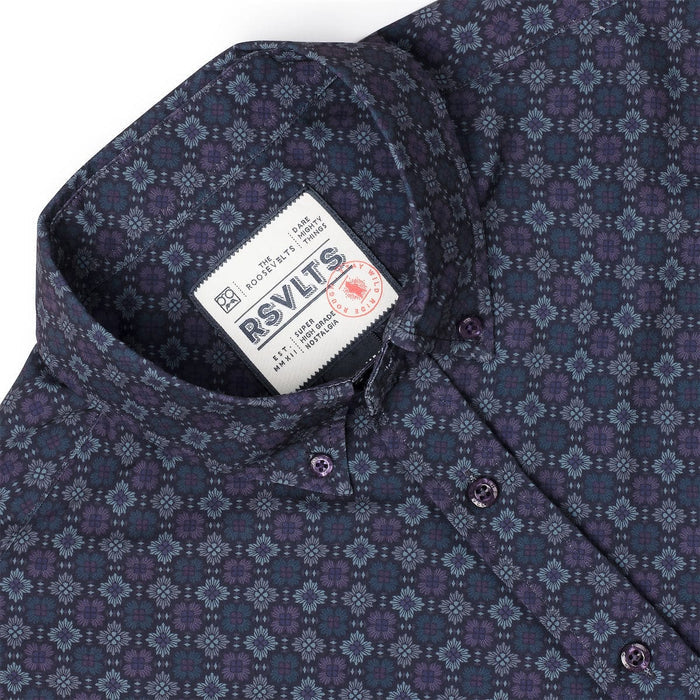 RSVLTS RSVLTS Short Sleeve Shirt Midnight Mosaic – KUNUFLEX Short Sleeve Shirt Midnight Mosaic – KUNUFLEX Short Sleeve Shirt