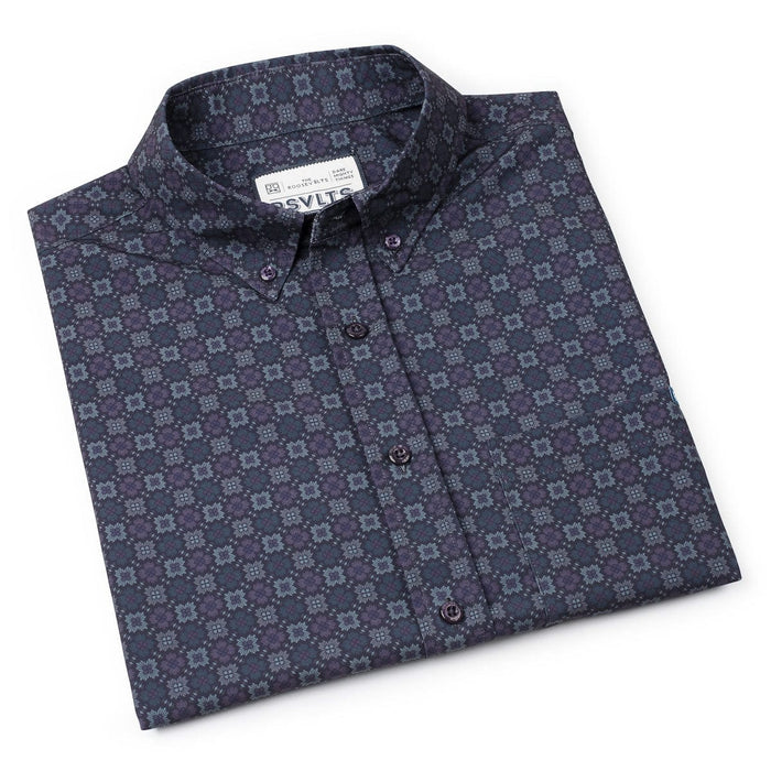 RSVLTS RSVLTS Short Sleeve Shirt Midnight Mosaic – KUNUFLEX Short Sleeve Shirt Midnight Mosaic – KUNUFLEX Short Sleeve Shirt
