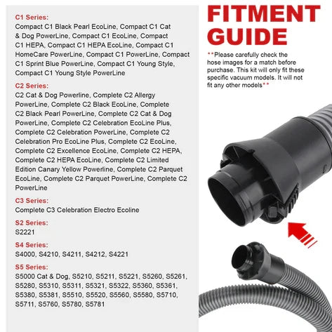 Miele Hose Compact C1 | Complete C2 | C3 Celebration | S4000 S5 Hose PFC002