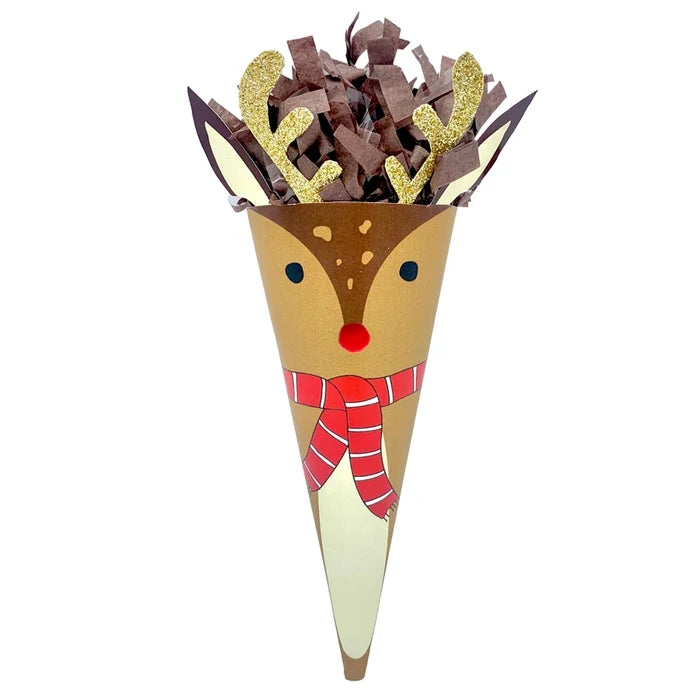 Mini 4" Reindeer Surprise Cone
