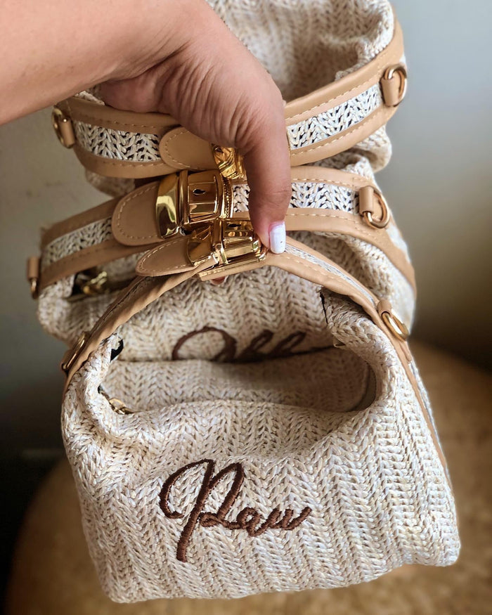 Mini Retro Raffia Tote Travellers Hat Boutique