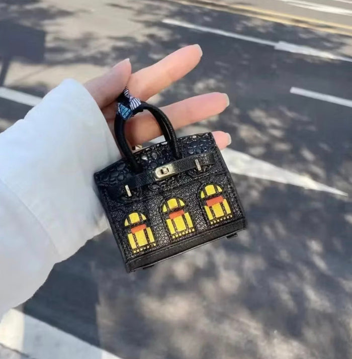 Mini Window House Bag Pendant Travellers Hat Boutique