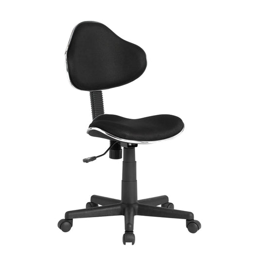 Mode Height Adjustable Swivel Office Task Chair with Contoured Seat and Back- Black 18522