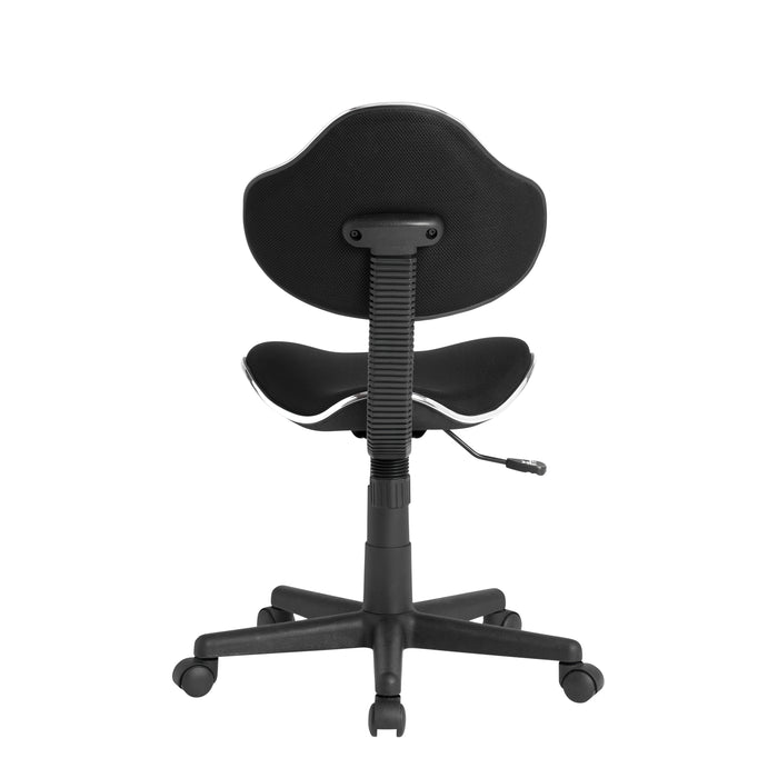 Mode Height Adjustable Swivel Office Task Chair with Contoured Seat and Back- Black 18522