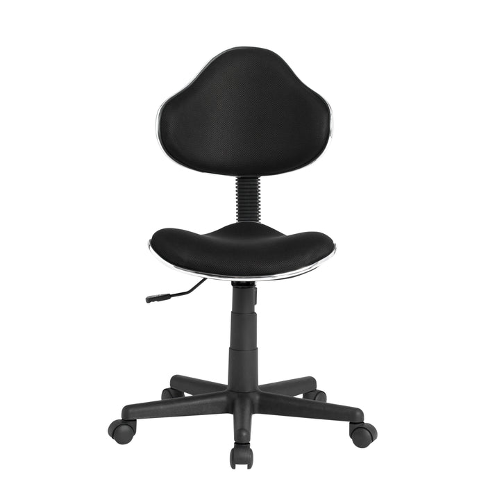 Mode Height Adjustable Swivel Office Task Chair with Contoured Seat and Back- Black 18522