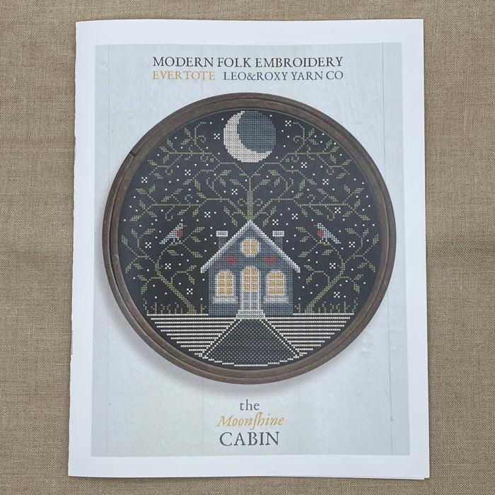 Modern Folk Embroidery - The Moonshine Cabin - Booklet Chart and/or Roxy Floss