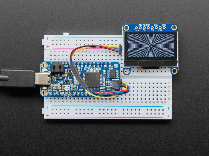 Monochrome 1.3" 128x64 OLED graphic display - STEMMA QT / Qwiic by Adafruit - The Pi Hut