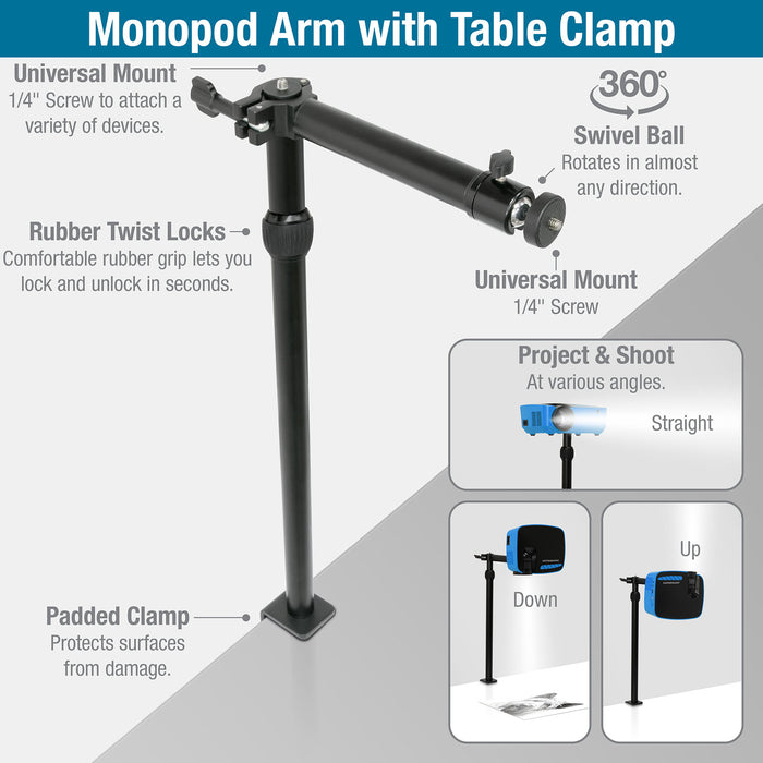 Monopod with Table Clamp - 25708