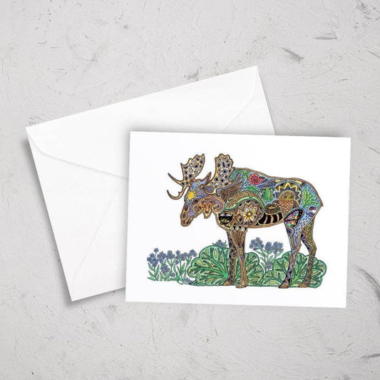 Moose Note Card
