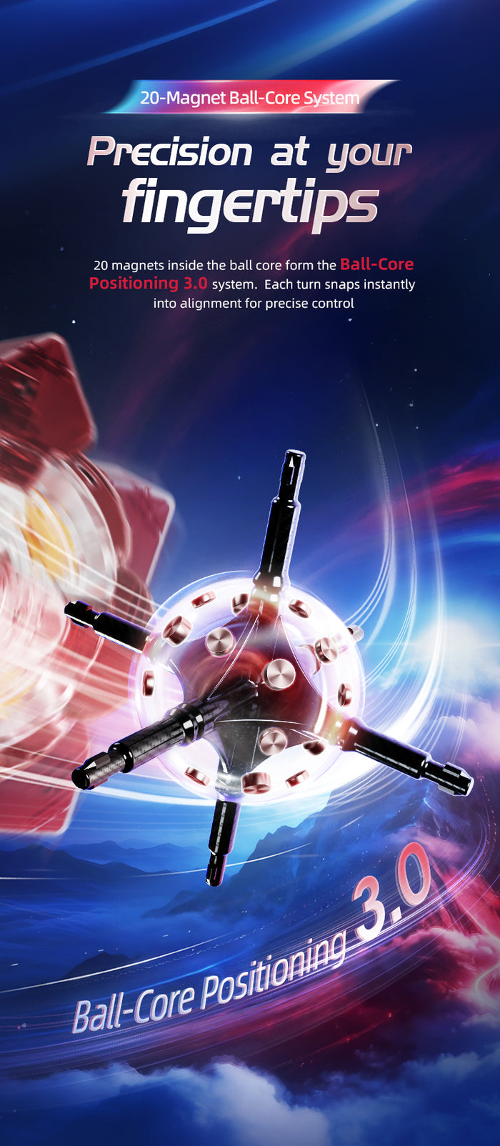 MoYu AoLong V5 3x3 (20-Magnet Ball-Core + MagLev + UV)