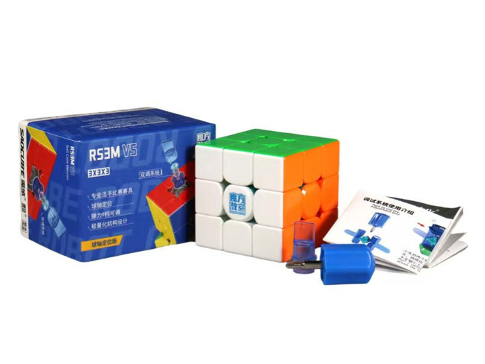 MoYu RS3 M V5 3x3 (Spring-Tension + Ball-Core + Transparent Core + UV SAOCube SE)