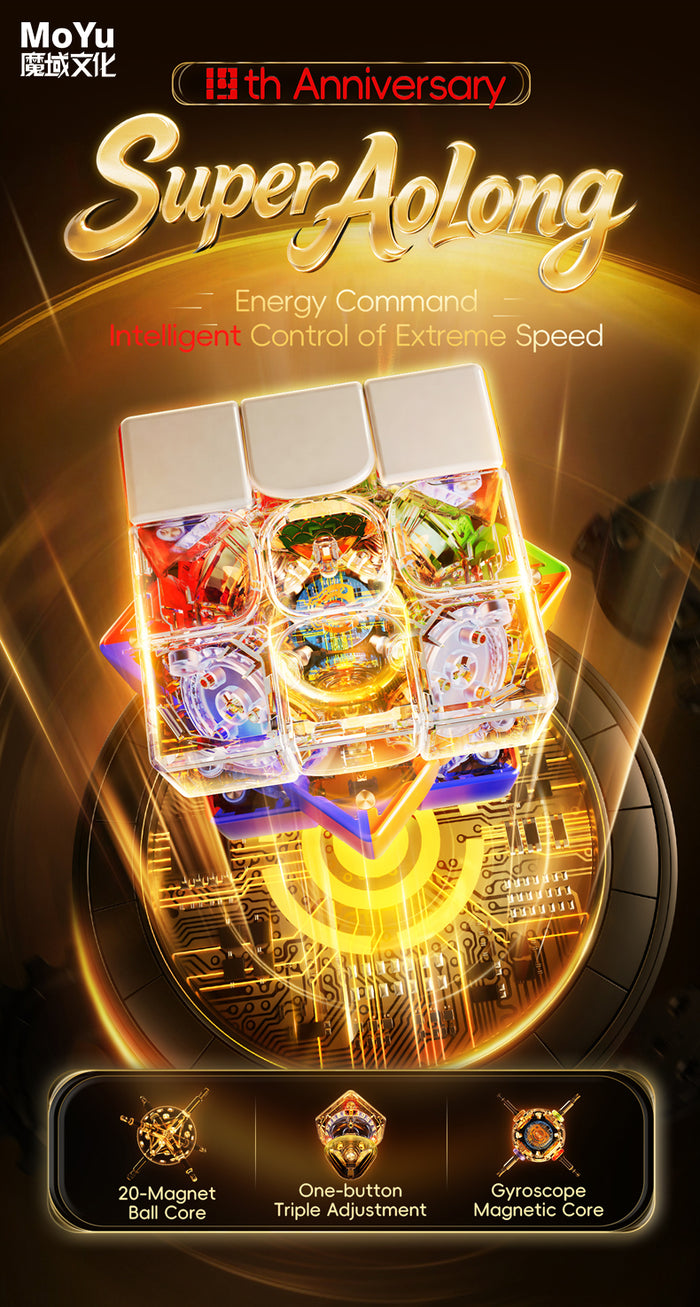 MoYu Super AoLong AI 3x3 (Smart Cube, 19th Anniversary Edition)