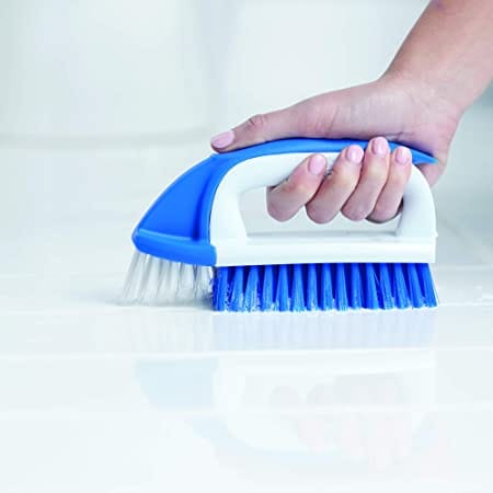 Mr. Clean 2 in 1 Household Scrub Brush Multi-Use Cleans Large Surface Grout Burst gets in crevices and corners  -400275 mega