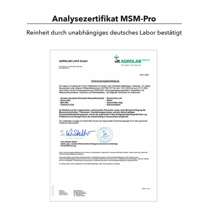 MSM-Pro - VitalBodyPLUS.de