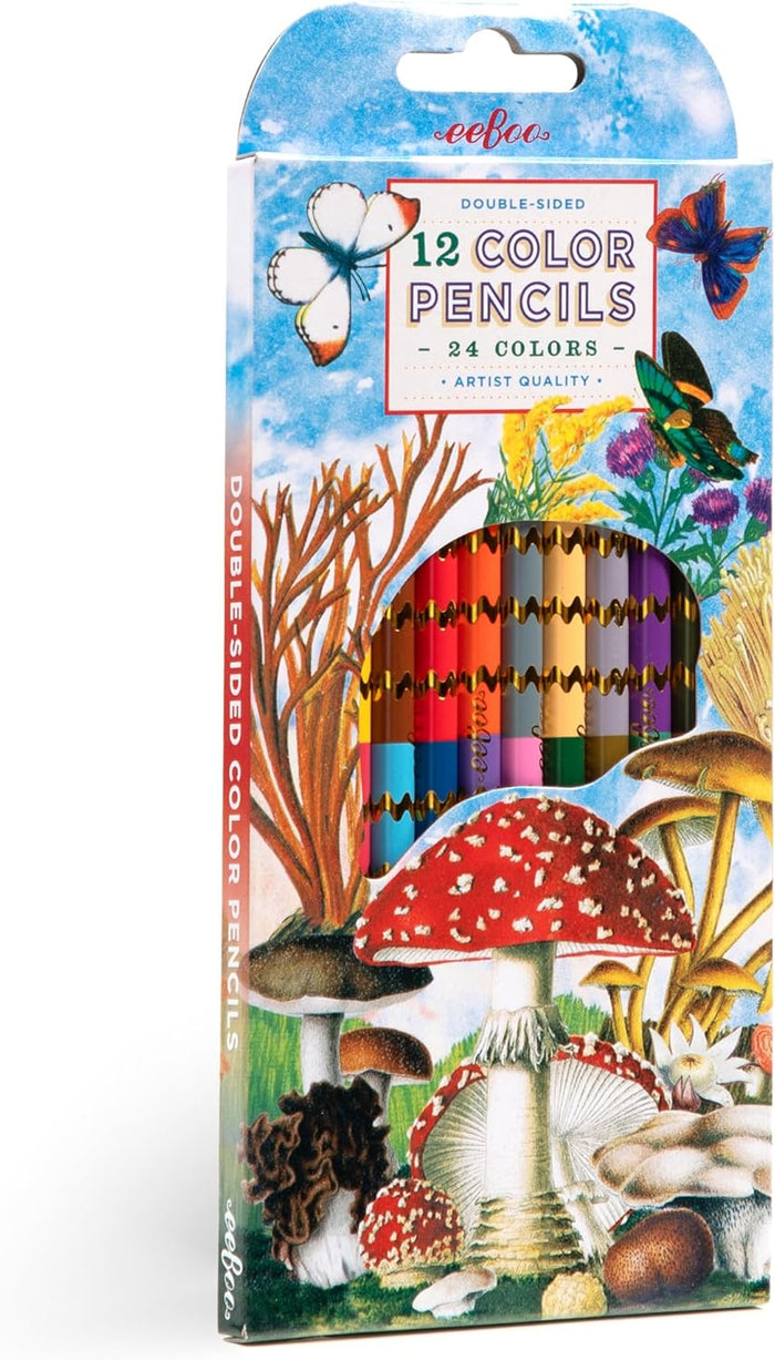 Mushroom Double Sided Pencils 12
