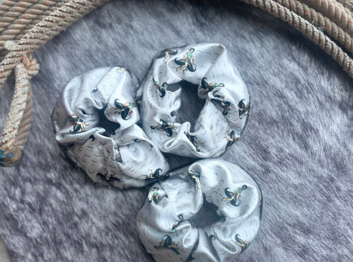 Mustache Ride Scrunchies