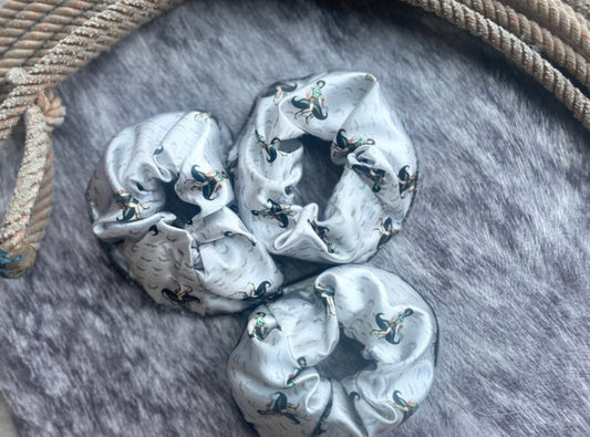 Mustache Ride Scrunchies