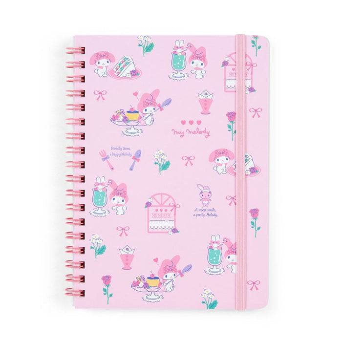 My Melody Lined Notebook (Elastic Closure) Stationery Japan Original