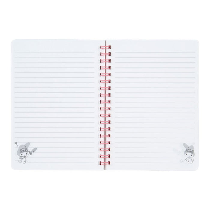 My Melody Lined Notebook (Elastic Closure) Stationery Japan Original