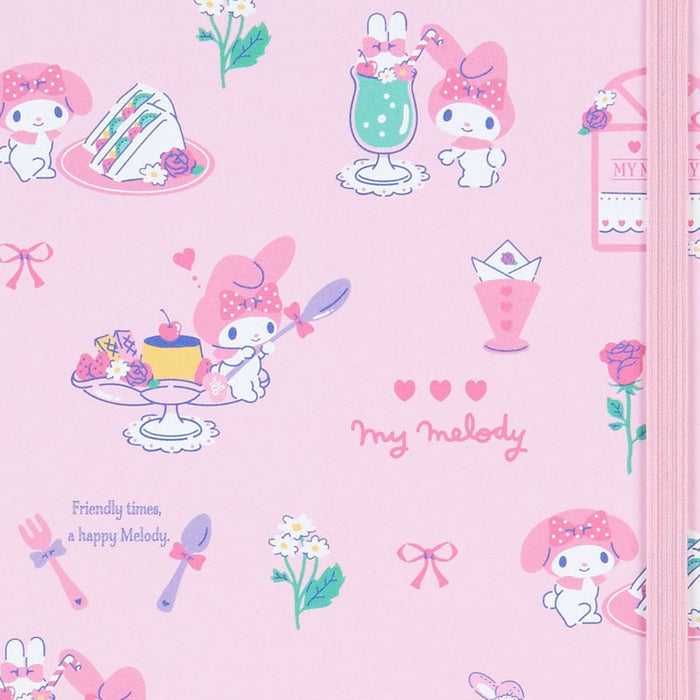 My Melody Lined Notebook (Elastic Closure) Stationery Japan Original