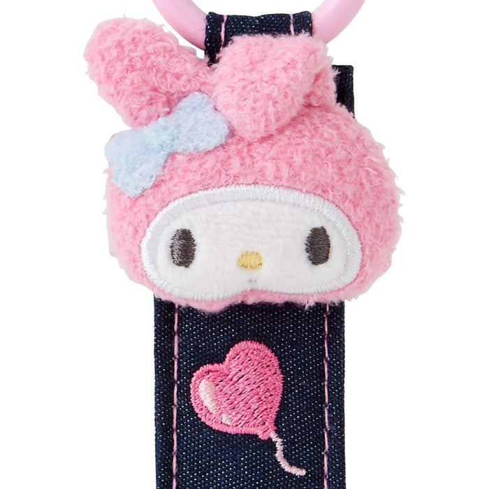 My Melody Logo Keychain (Denim Patch Series) Accessory Japan Original