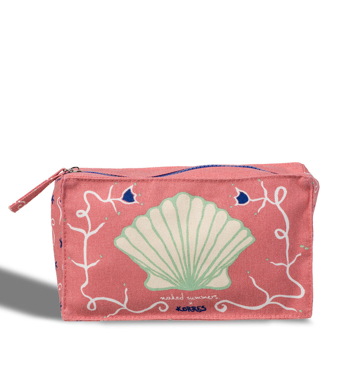 naked summers x KORRES Cosmetic Pouch Pink Merch Korres