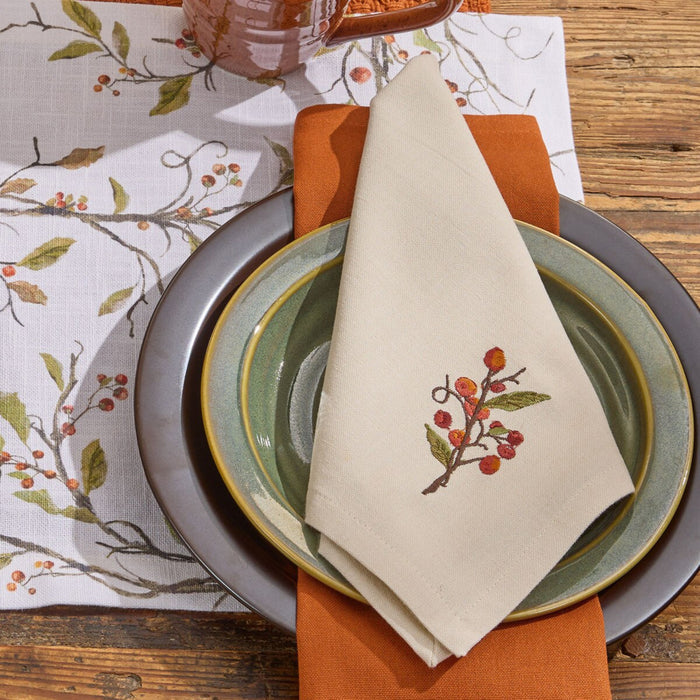 Napkin - Fall Berries on tablescape