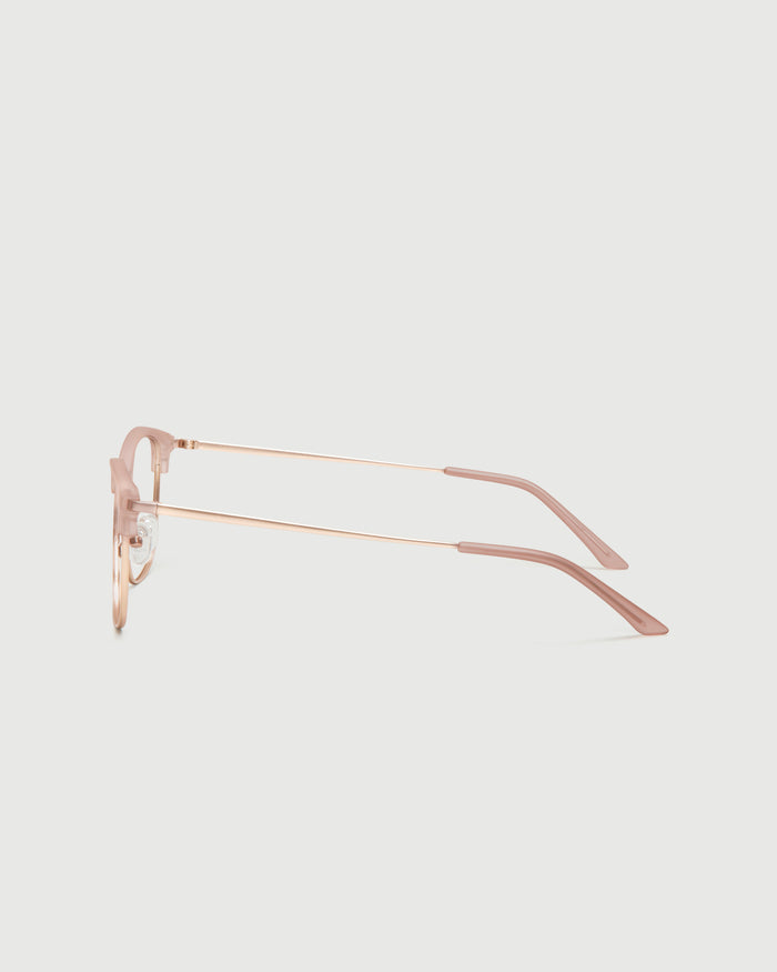 Honey::Nash Eyeglasses browline nude plastic side