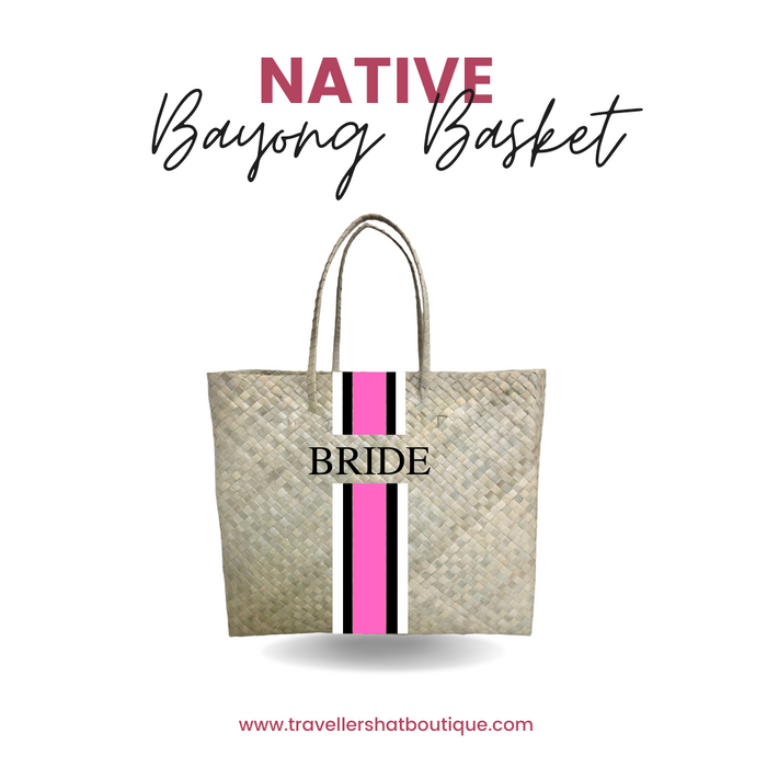 Native Bayong Basket - Travellers Hat Boutique